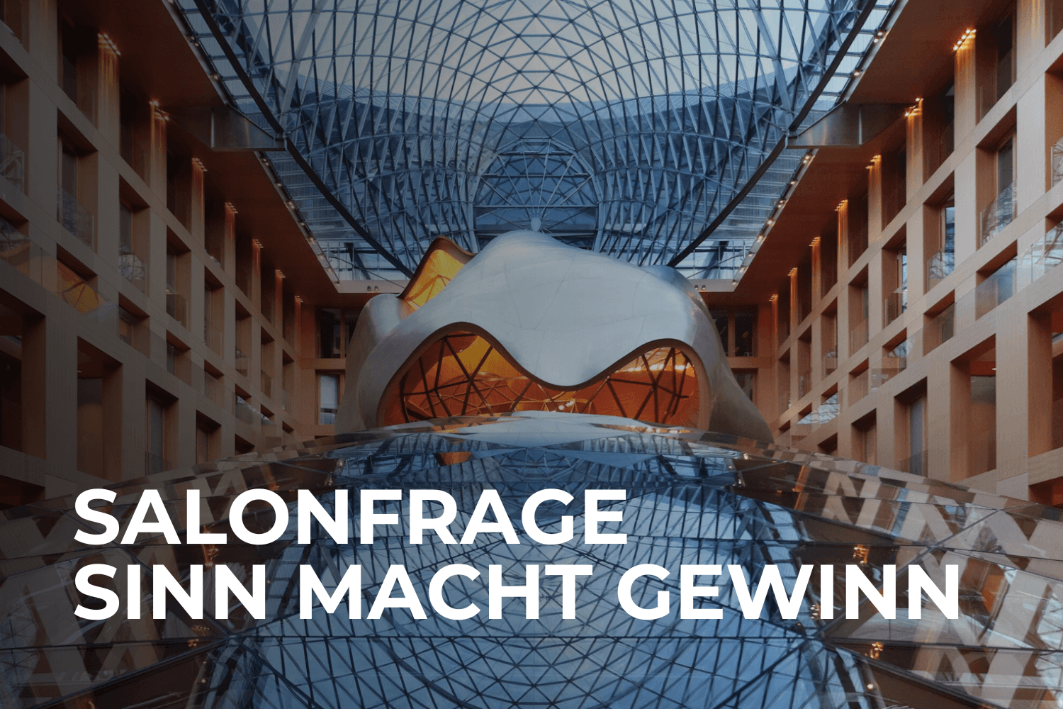 Die Salonfrage: bei SINN|MACHT|GEWINN