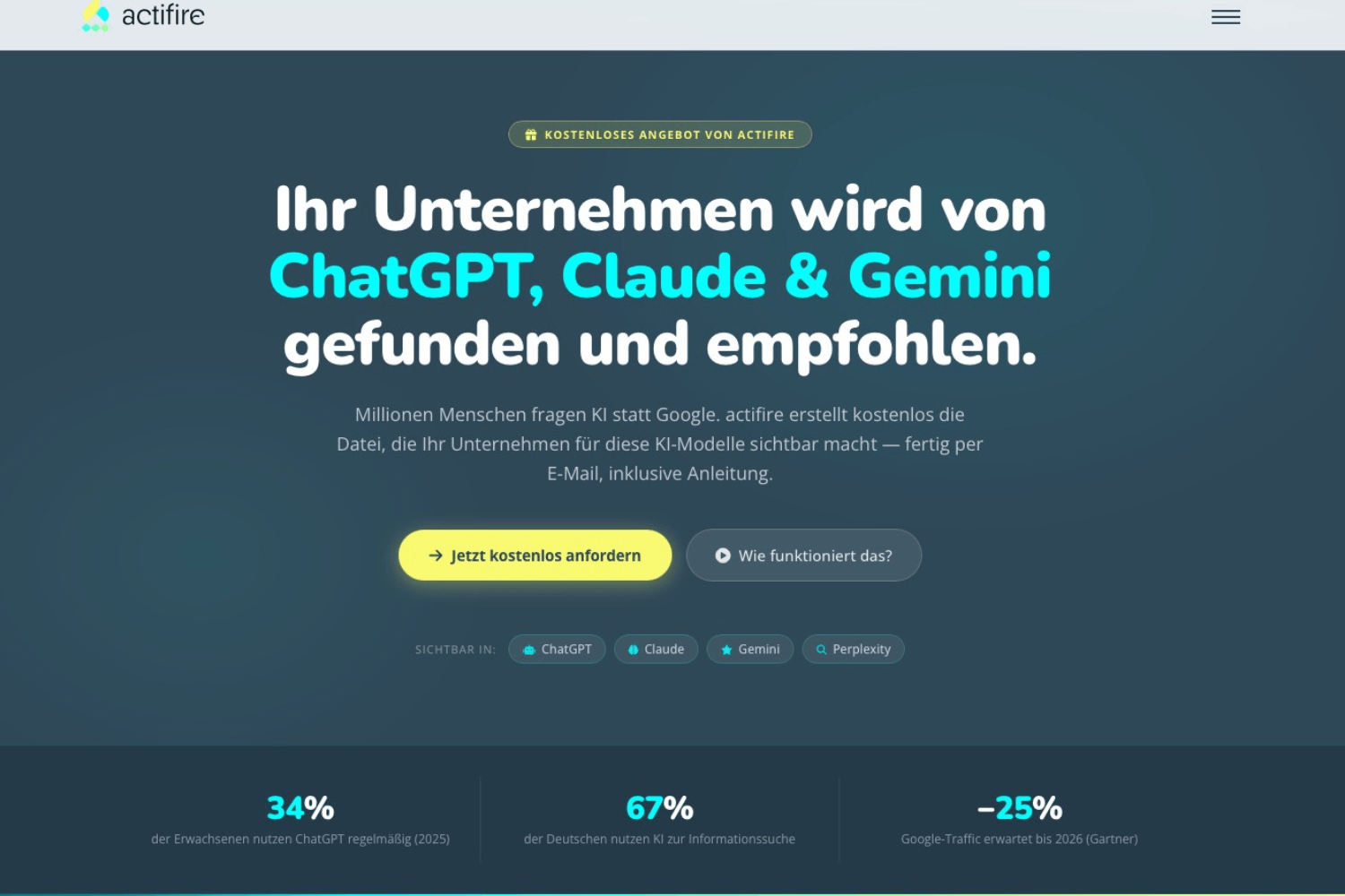 WERD SICHTBAR FÜR DIE AGENTS: VON KI GEFUNDEN WERDEN